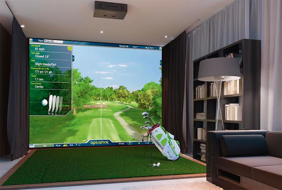 Zuhause golfen dank Golfsimulator