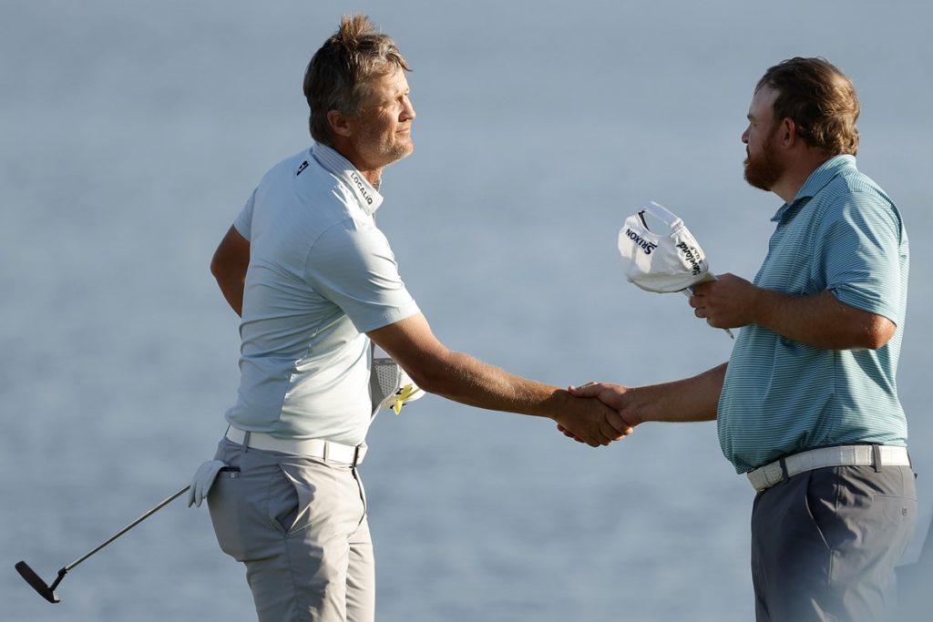 Gewinner der Honda Classic: Matt Jones (mit J.B. Holmes rechts)