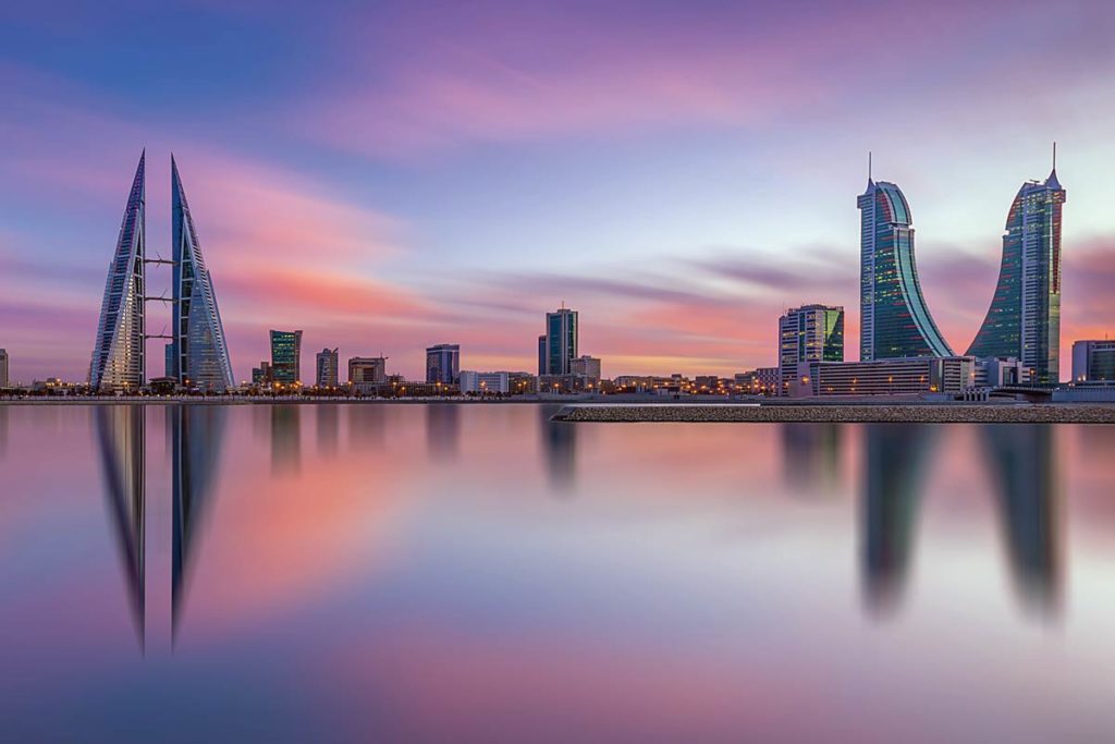 Bahrain Bay - Eindrucksvolle Ausblicke auf die Skyline von Bahrains Hauptstadt Manama