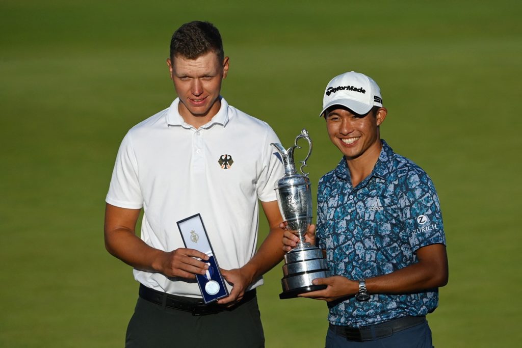 Matthias Schmid mit Collin Morikawa