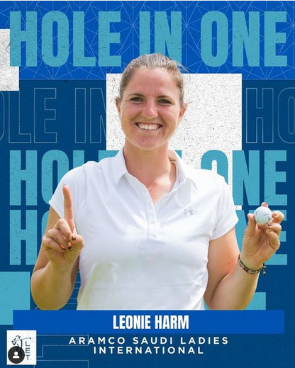 Leonie Harm gelingt ihr erstes Hole-in-One