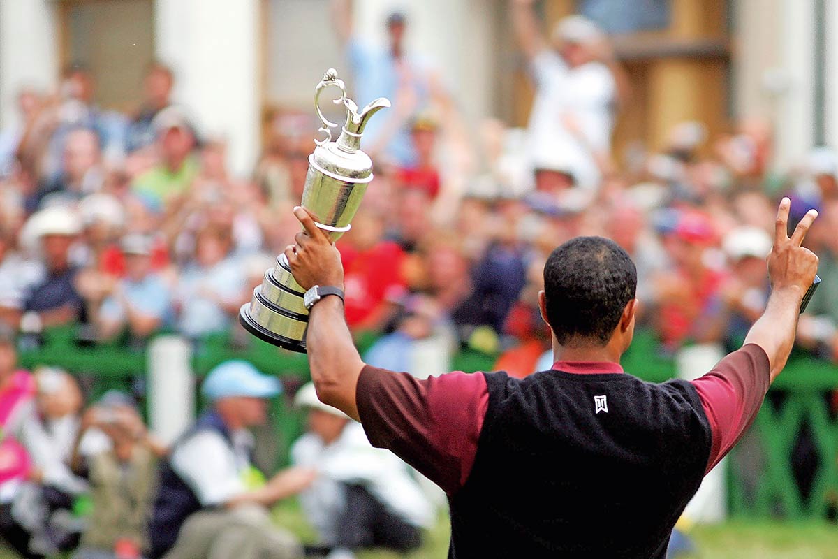 Tiger Woods bei der Open Championship 2005