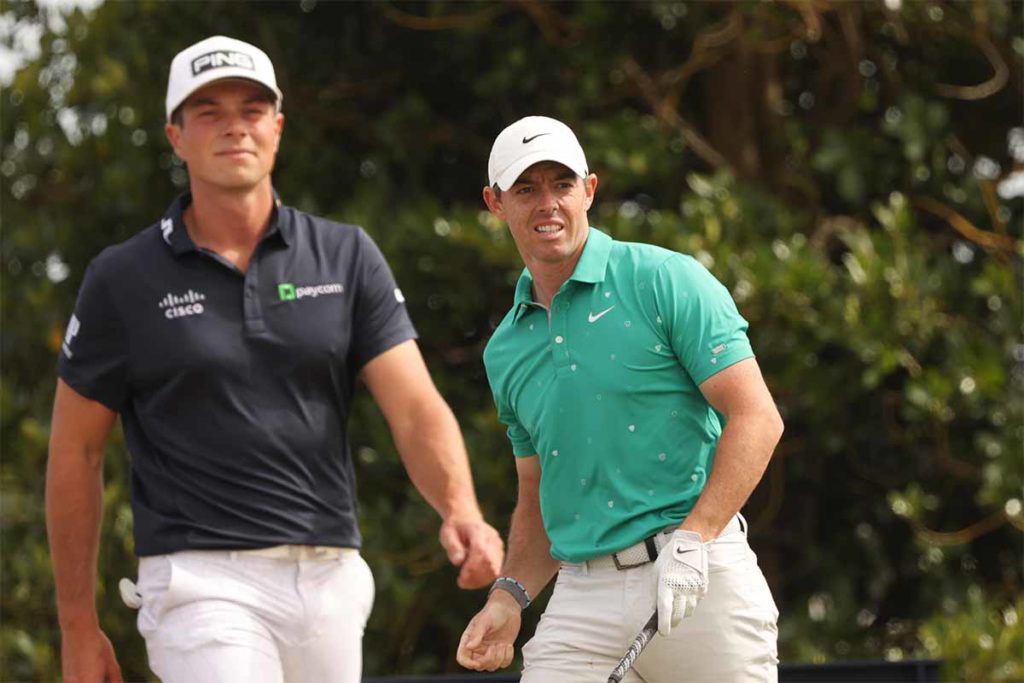 Rory McIlroy, Viktor Hovland (l.) (Foto: picture-alliance)