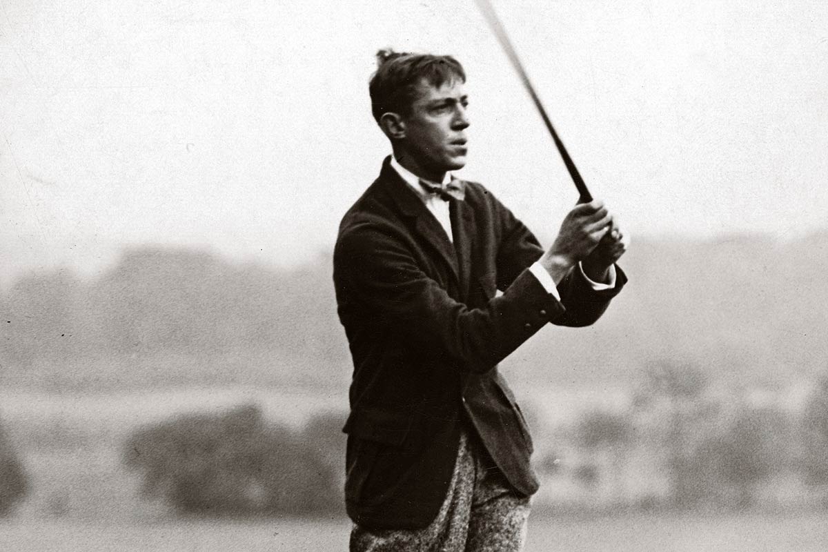 Auf dem Weg zum Nationalhelden: Francis Ouimet bei der U.S. Open 1913 im The Country Club in Brookline, Massachusetts