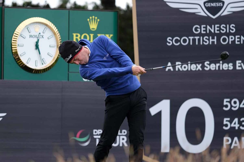 Justin Thomas während des Pro-Ams der Genesis Scottish Open 2022 (Foto: picture-alliance)