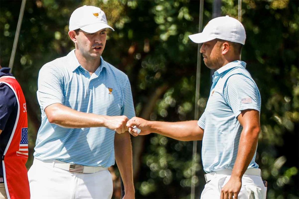 Presidents Cup, Tag 1: Patrick Cantlay (l.), Xander Schauffele (Foto: picture-alliance)