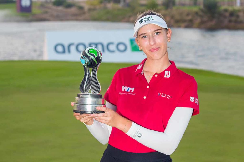 Chiara Noja gewinnt bei der Aramco Team Series Jeddah die Einzelwertung und damit ihren ersten Titel auf der Ladies European Tour (Foto: Tristan Jones/LET)