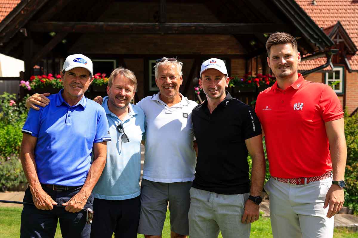 EURAM Bank Open 2023 Pro-Am (v.l.): Hubert Neuper, Serge Falck, Gerhard Zadrobilek, Marc Digruber, Niki Wiesberger