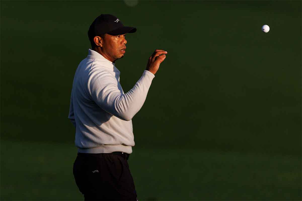Tiger Woods während der Montags-Proberunde des 88. Masters 2024 (Foto: Augusta National Golf Club)