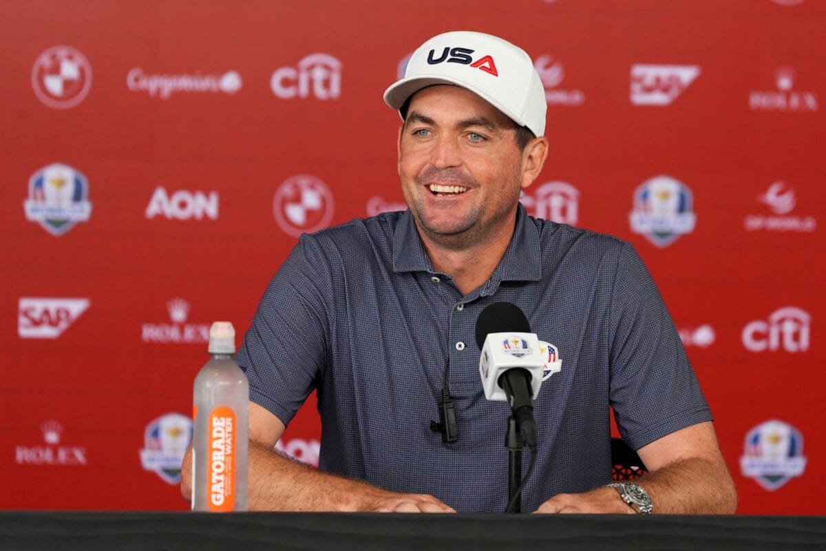 Kapitän Keegan Bradley dachte lange daran, sich beim Ryder Cup 2025 selbst aufzustellen (Foto: Picture Alliance)