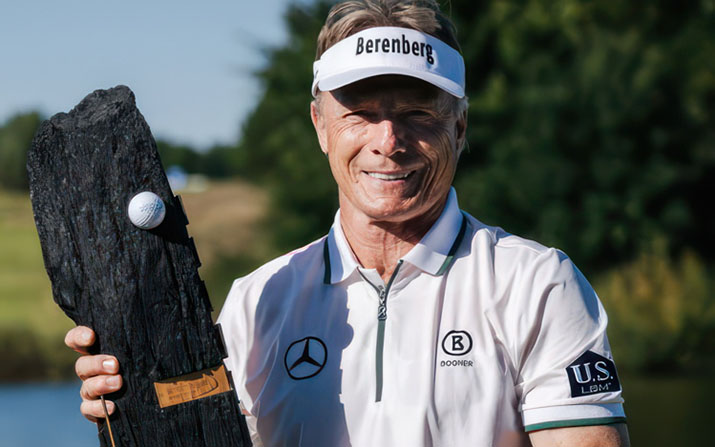 Erster Sieg bei der WINSTONGolf Senior Open 2025 mit Turnierrekord: Bernhard Langer (Foto: Tobias Kuberski)