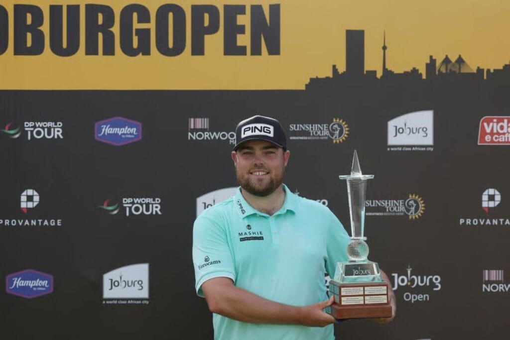 Dan Bradbury holt bei der Joburg Open 2026 den Titel (Foto: Getty Images)