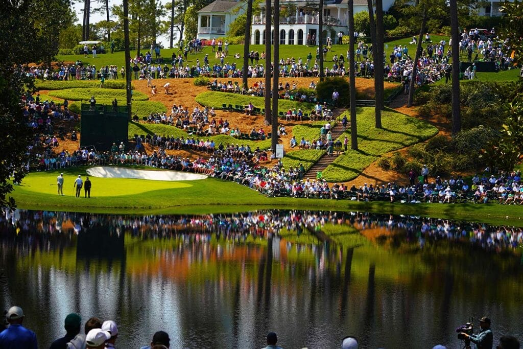 Märchenhafte Idylle: Der Kurzplatz des Augusta Nationals, auf dem am Mittwoch vor dem Turnier stets der Par-3-Contest ausgetragen wird