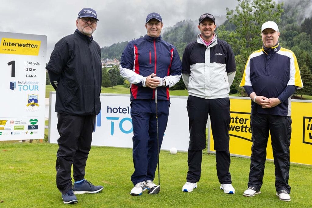 Der siegreiche Flight im Pro Am Turnier der Interwetten Open