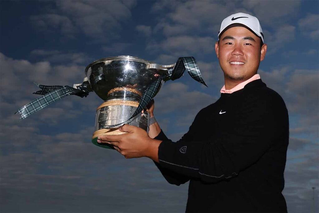 Tom Kim triumphiert bei Genesis Scottish Open 2026 (Foto: Getty Images)