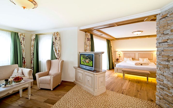 Großzügig, stilvoll, modern: Hier die Familiensuite