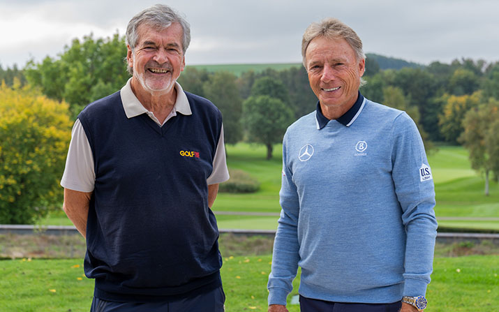 Fun Talk: GT-Chefredakteur Oskar Brunnthaler mit Bernhard Langer