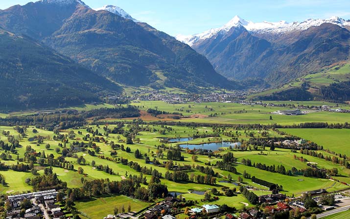 Tolle Anlage mit Bergpanorama: Der GC Zell am See Kaprun Saalbach
