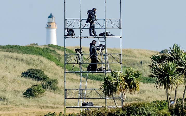 Immer und überall dabei: Scharfschützen bei Trumps Besuch in Turnberry