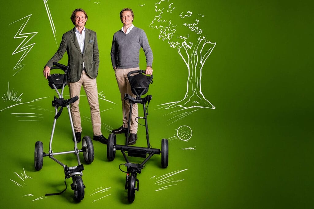 Visionäres Duo: GolfTech-Gründer Thomas Reiter mit Sohn Maximilian