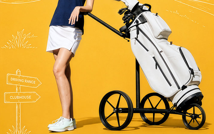 Edle Kombi: Der BIG MAX E-Lite 3 mit dem Dri Lite Prime Golfbag