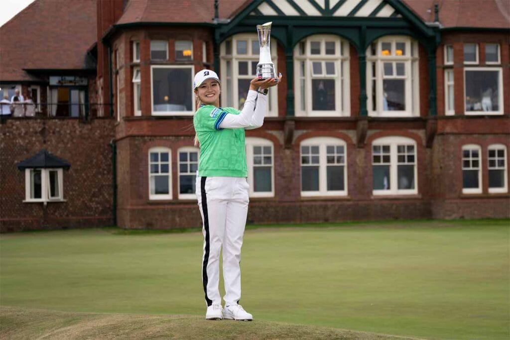 Shiho Kuwaki gewinnt die AIG Women's Open 2026 (Foto: LET / Oli Brady)