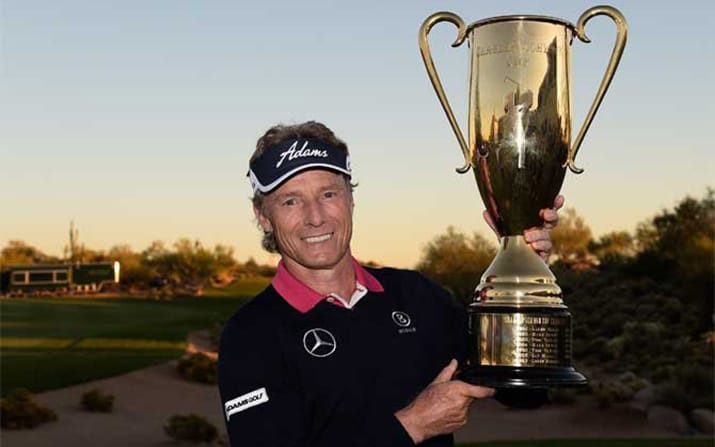 Bernhard Langer mit dem Charles Schwab Cup