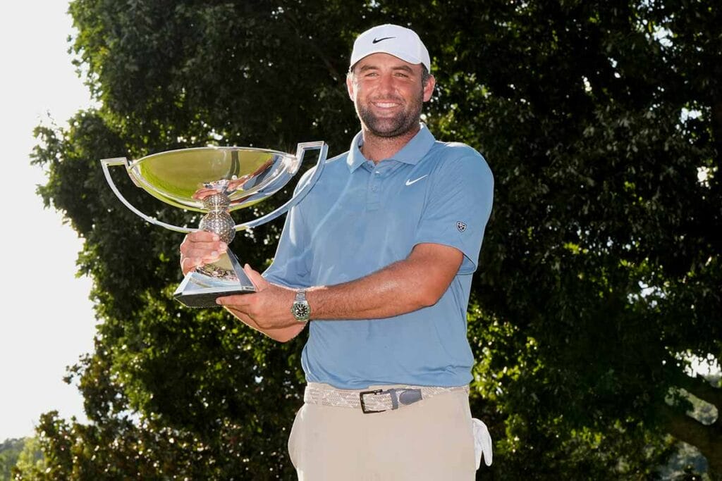 Scottie Scheffler gewinnt die TOUR Championship 2026 und gleichzeitig den FedExCup (Foto: picture-alliance)